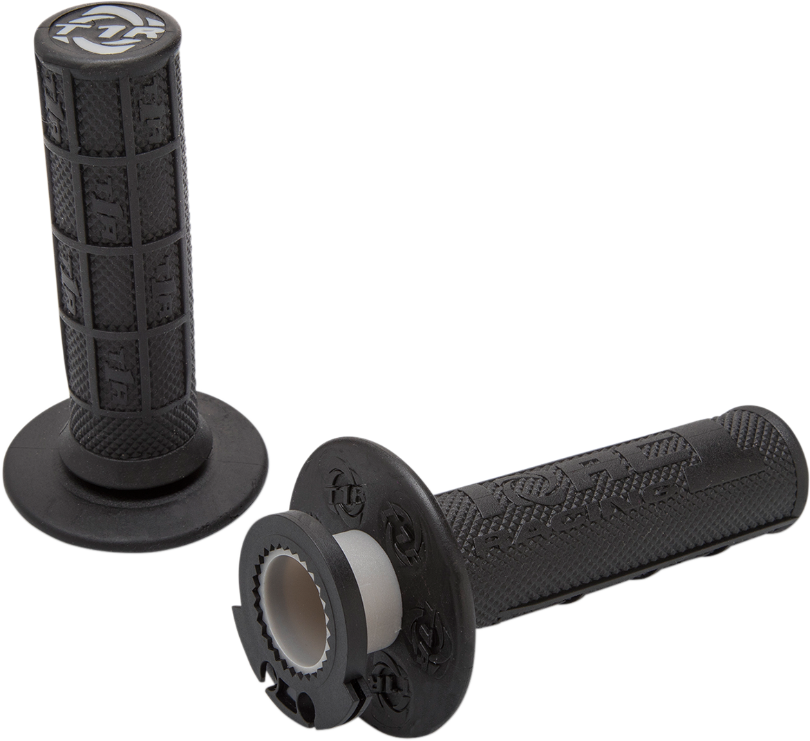TORC1 Defy Lock-On Grips for 4-Stroke Motorcycles, Black - 3750-0207