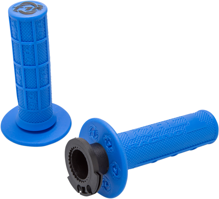 TORC1 Defy Lock-On Grips for 4-Stroke Motorcycles, Blue - 3750-0302