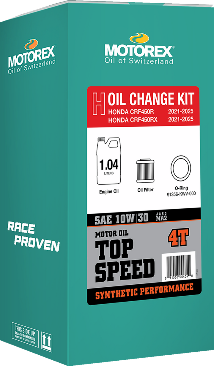 Motorex Oil Change Kit - Oil Change Kit - Honda CRF 450 - 10W-30 (3601-0945)