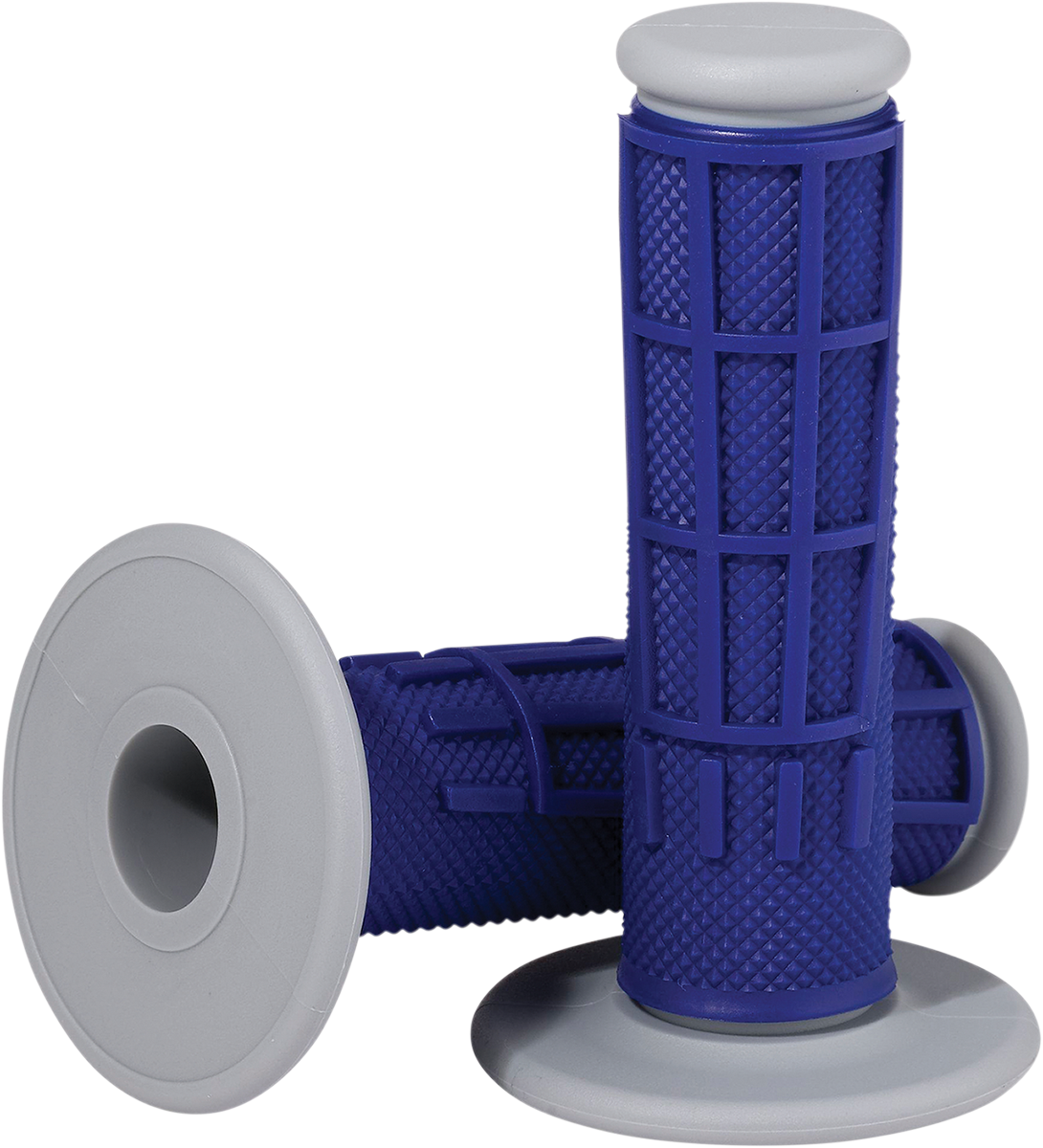 Moose Offroad Comp Diamond Half Waffle Motorcycle Grips, Blue, Part Number 1MG2315-UEM