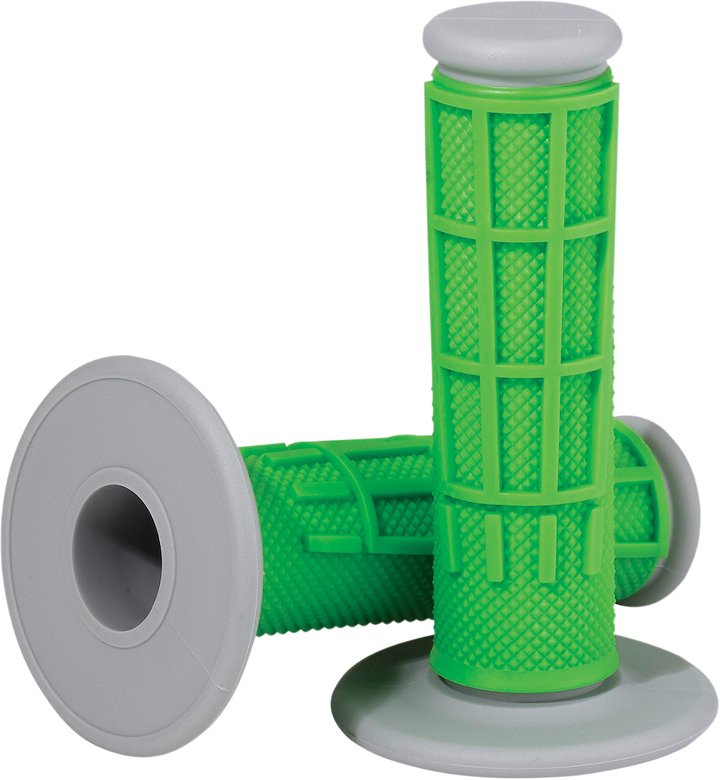 Moose Offroad Comp Diamond Half Waffle Grips - Green, Part Number 1MG2315-GEM