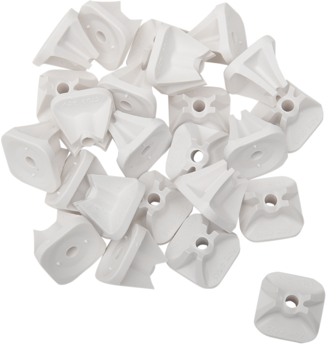 STUD BOY Pro Series Backing Plates - Single - White - 84 Pack 2513-P8-WHT
