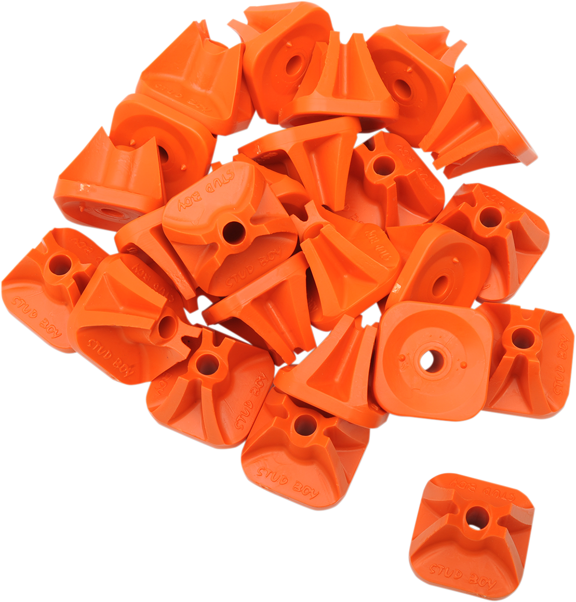 STUD BOY Pro Series Backing Plates - Single - Orange - 24 Pack 2513-P1-ORG