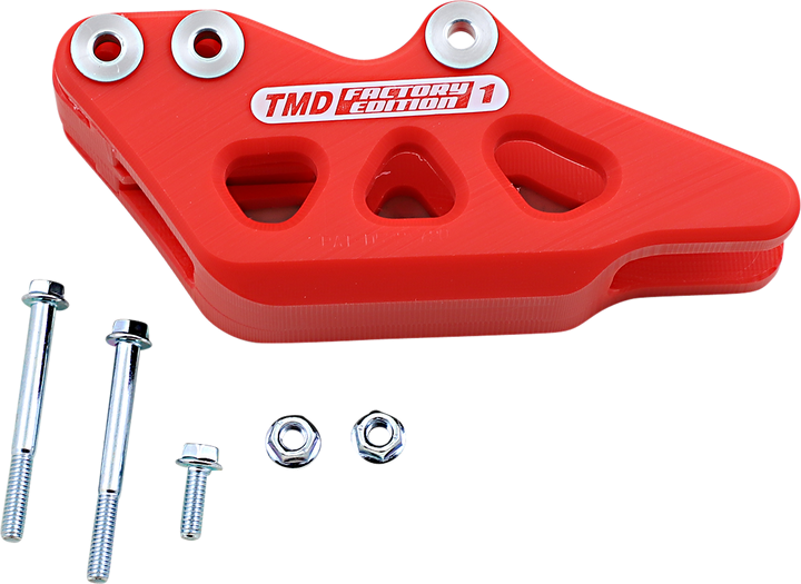 T.M. DESIGNWORKS RCG-CR2-RD Chain Guide, Red for Honda/TM