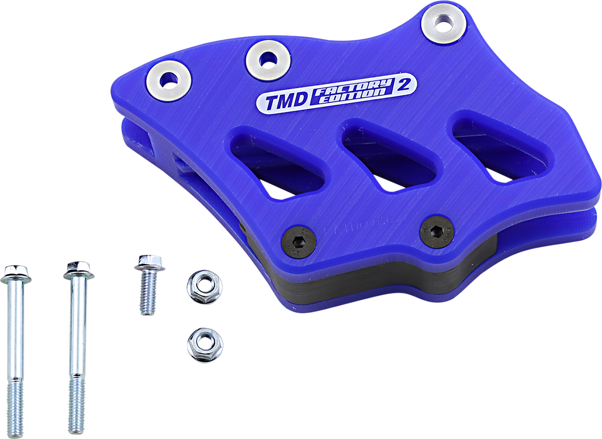 T.M. Designworks RCG-SY2-BU Blue Chain Guide for Suzuki and Yamaha