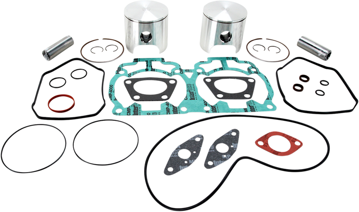 WISECO Piston Kit with Gaskets - 77.00 mm - 593 Engine Type - Ski-Doo SK1304