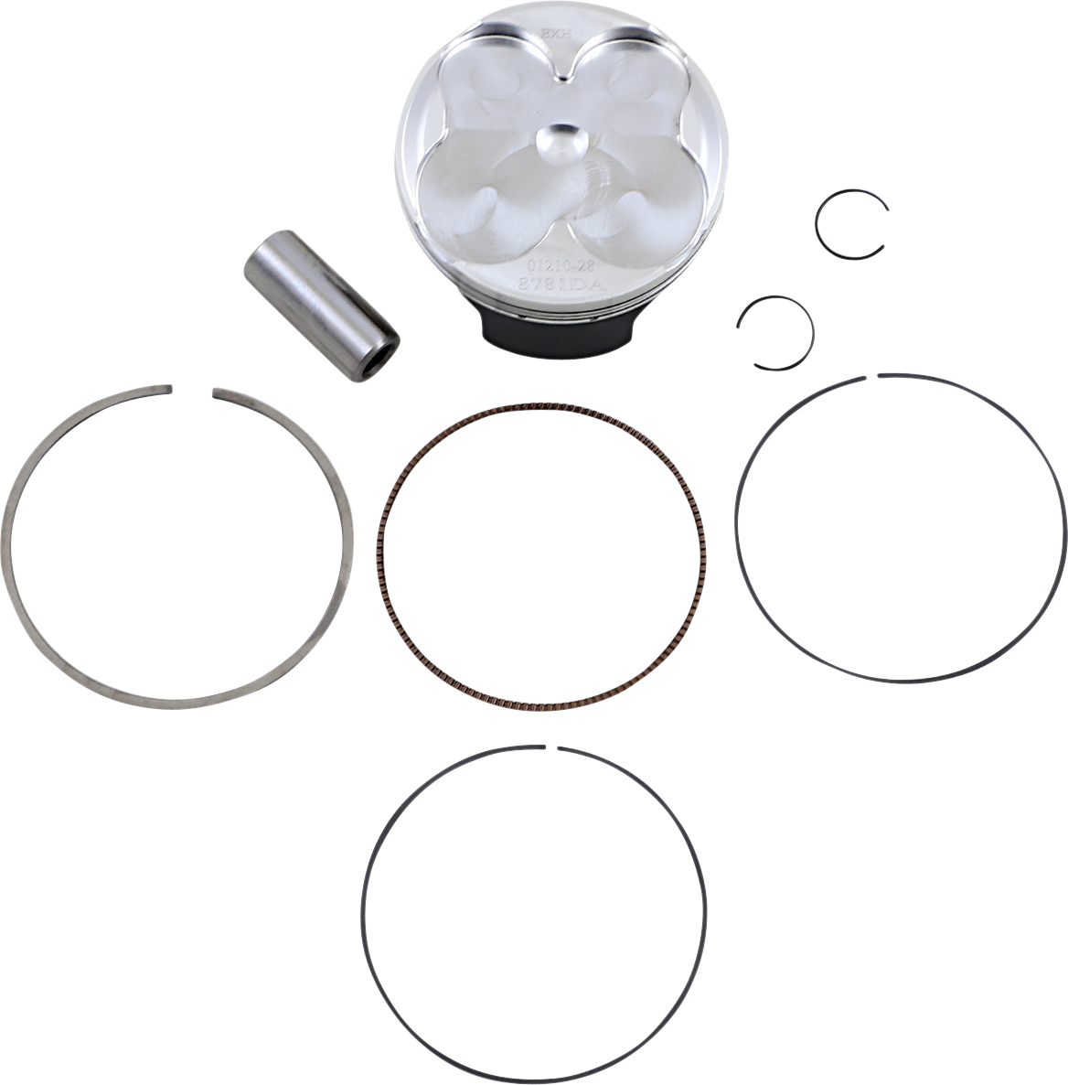 Wossner 8781DA Piston Kit for Suzuki, 76.96 mm