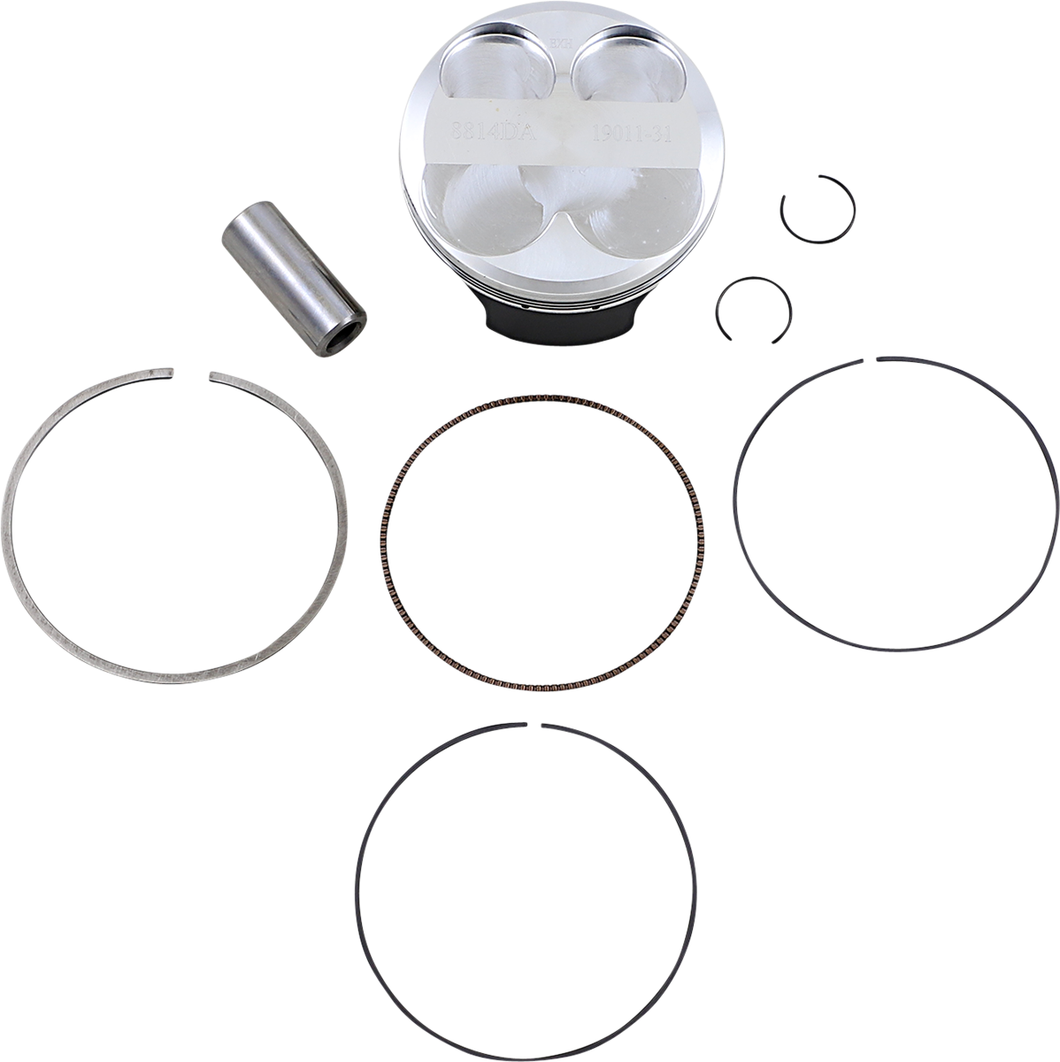Wössner 8814DA Piston Kit for Kawasaki, 76.96 mm