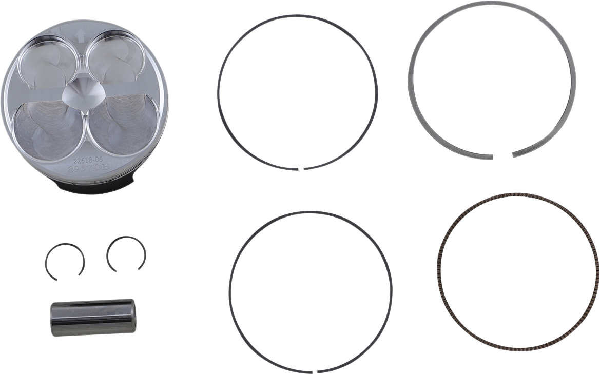 Wossner 8957DB Piston Kit, 76.97 mm for Yamaha