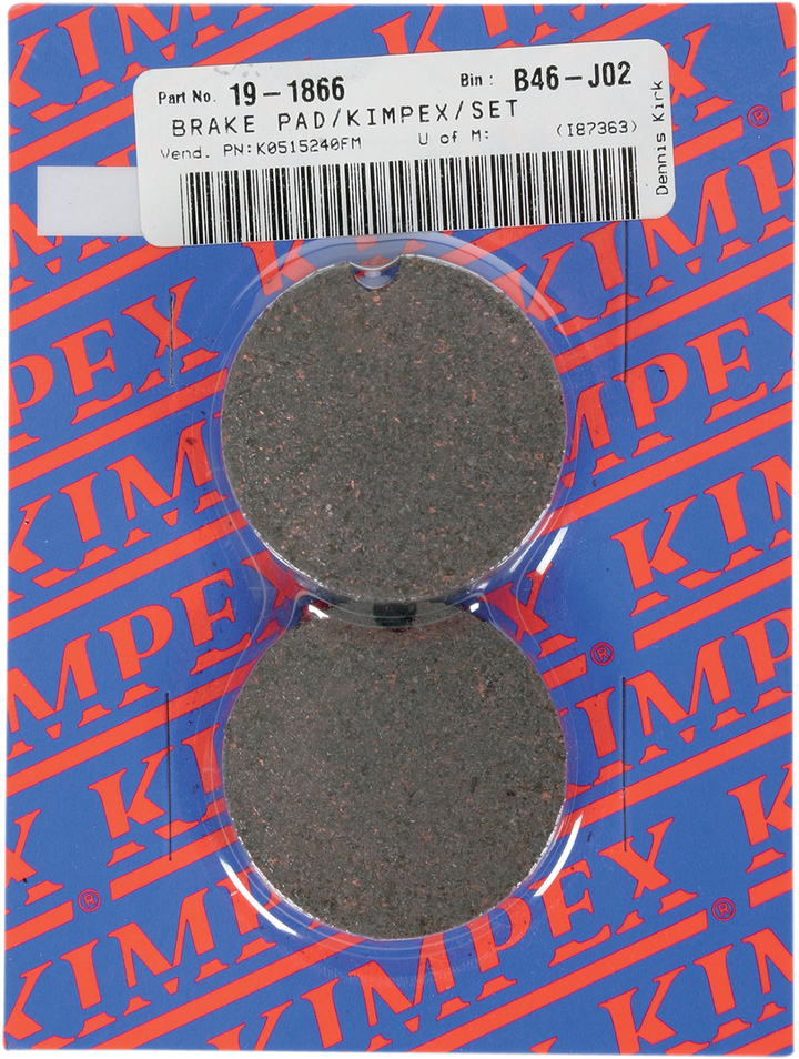 KIMPEX Brake Pads - Bearcat/EXT 273807