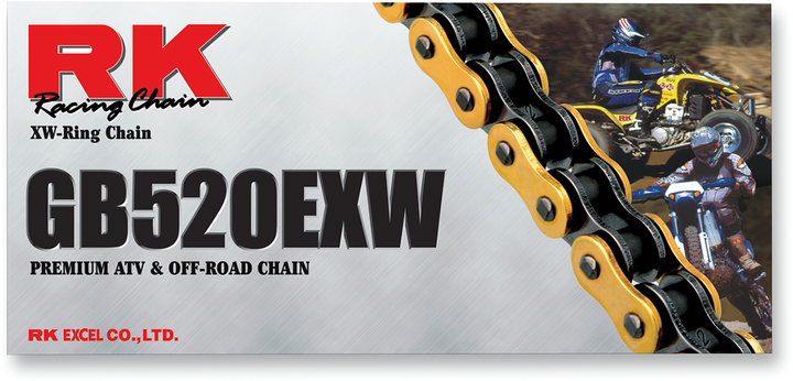 RK 520EXW-120 Extreme Heat Performance Drive Chain, 120 Links