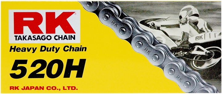 RK M520 Standard Motorcycle Chain, 116 Links - M520-116