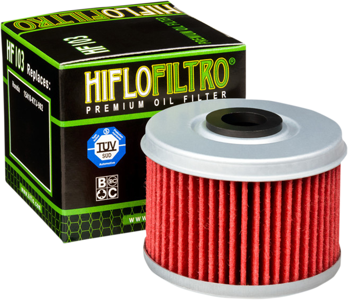 HIFLOFILTRO HF103 Premium Oil Filter for Honda