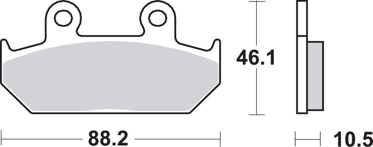 SBS 647HF HF Brake Pads for CB125TT