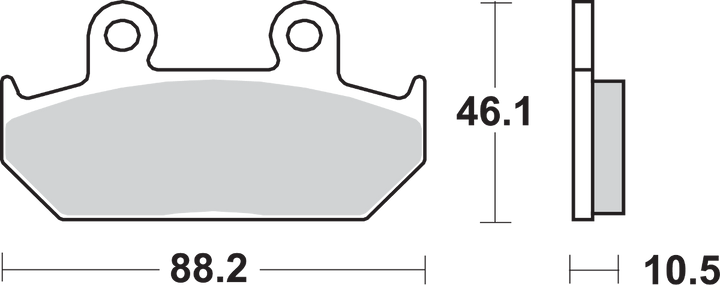 SBS 647HF HF Brake Pads for CB125TT