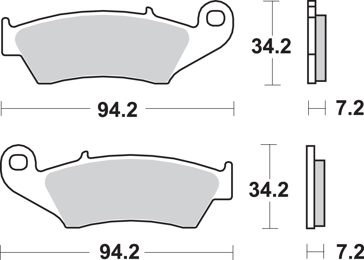 SBS 694HF HF Ceramic Motorcycle Brake Pads