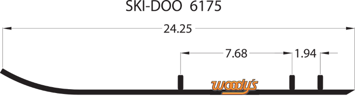 WOODY'S Extender Trail III™ Flat-Top® Runner - Ski-Doo ESD3-6175