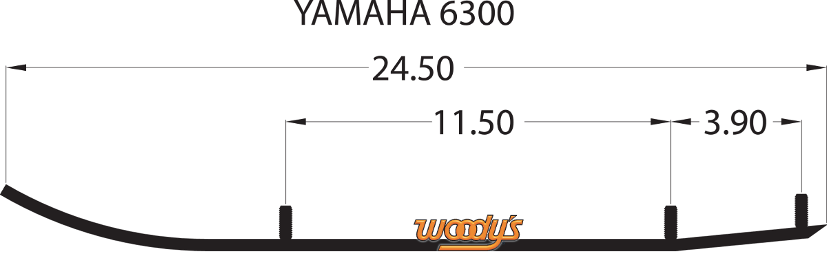 WOODY'S Extender Trail III™ Flat-Top® Runner - Yamaha EYV3-6300