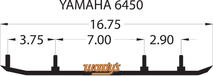 WOODY'S Extender Trail III™ Flat-Top® Runner - Yamaha EYV3-6450