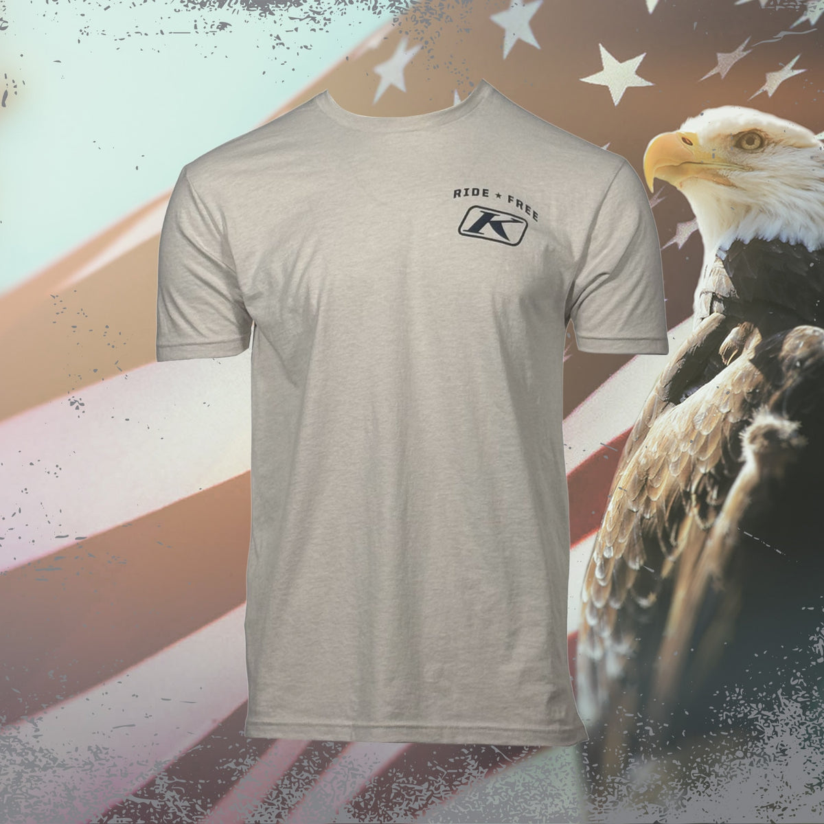 Klim Pursuit of Braaappiness Tee - Heathered Gray - Dress Blues