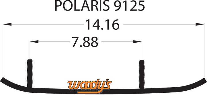 WOODY'S Extender Trail III™ Flat-Top® Runner - Polaris EPI3-9125