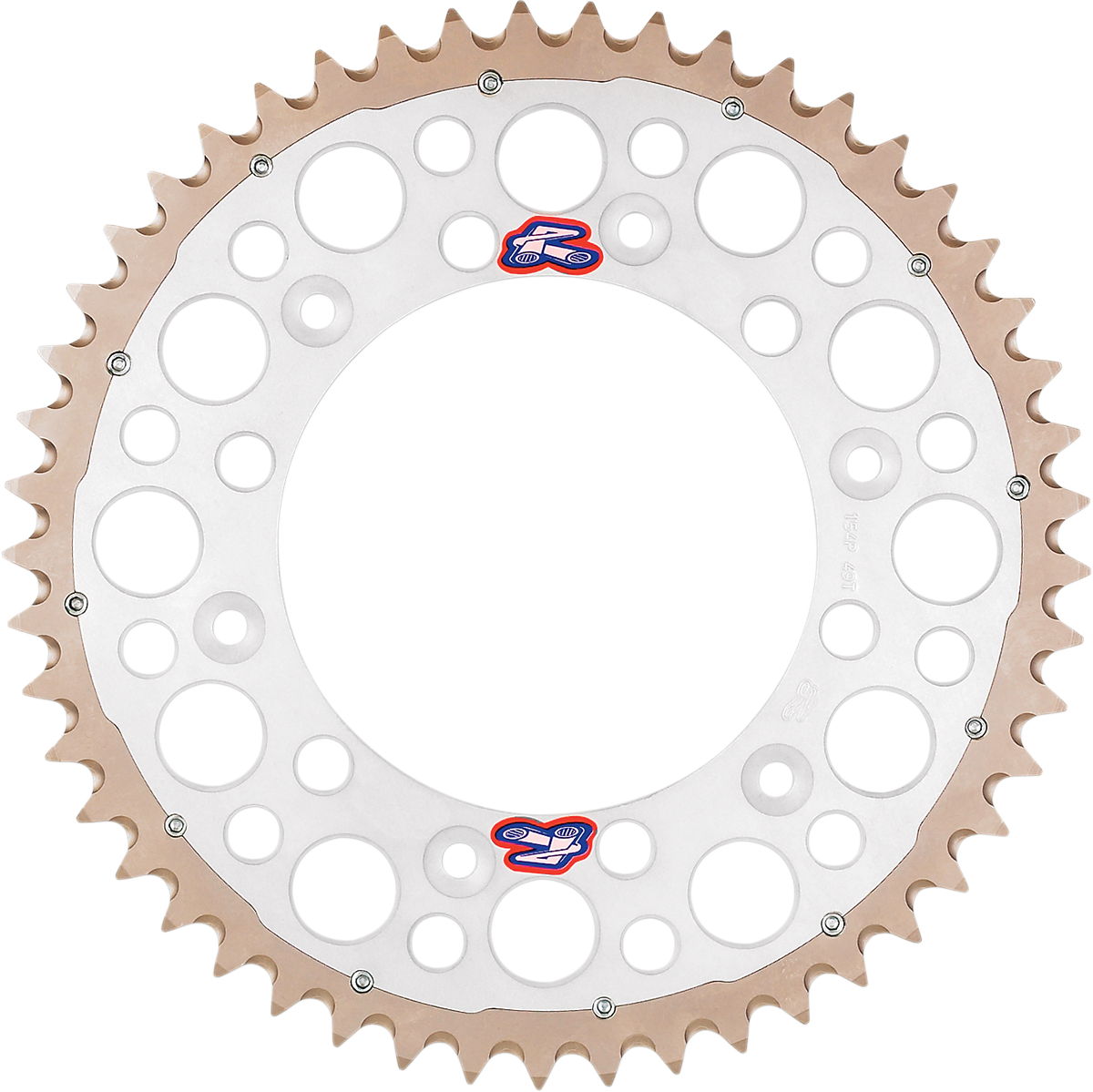 Renthal Twinring Rear Sprocket 48-Tooth Silver for Honda, Part 1540-520-48GPSI