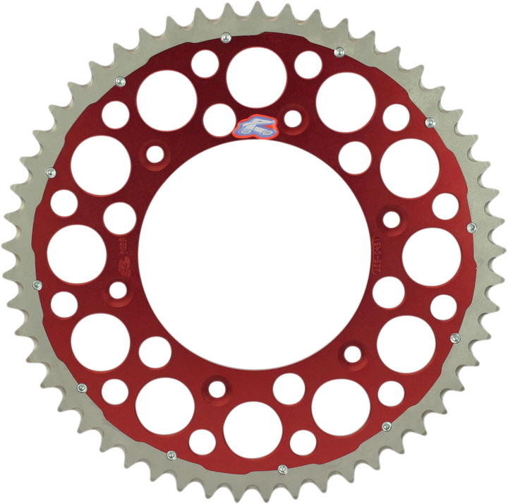 Renthal TwinRing Rear Sprocket 50-Tooth Red for Honda 1540-520-50GPRD