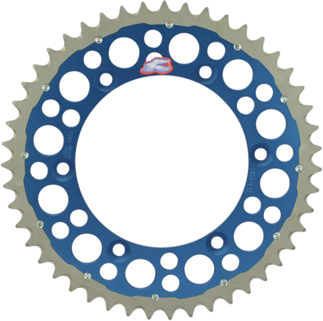 Renthal Twinring™ Rear Sprocket, 50-Tooth Blue, Part 2240-520-50GPBU