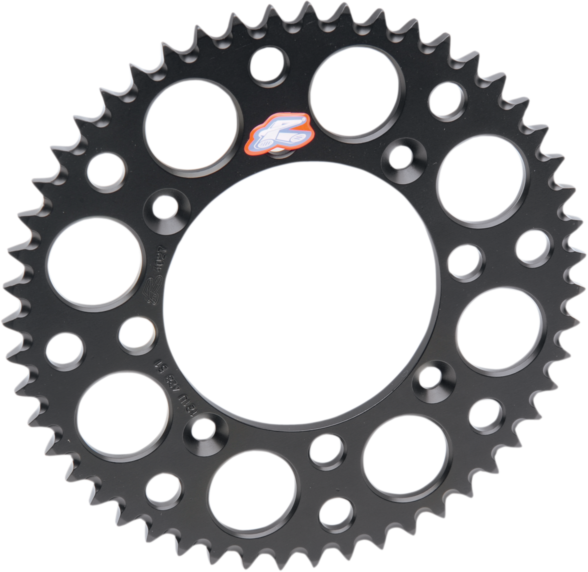 Renthal 150U-520-50GBBK Rear Sprocket, Aluminum, 50-Tooth, Black for Honda and Yamaha