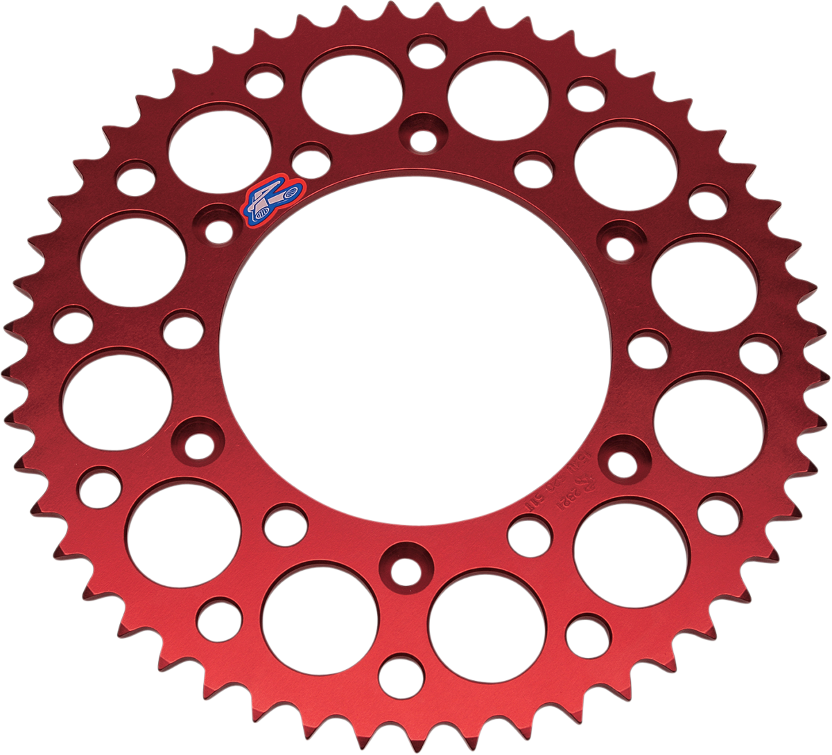 Renthal 154U-520-49GRRD Rear Aluminum Sprocket, 49-Tooth Red