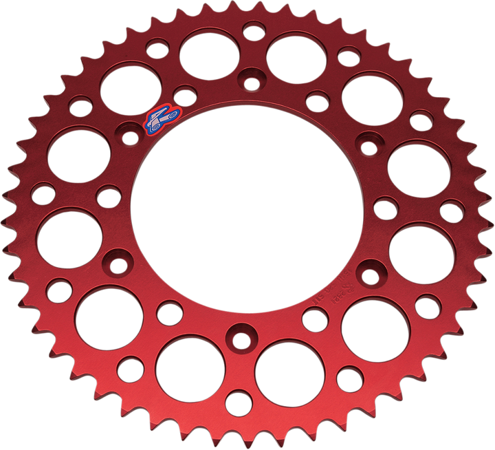 Renthal 154U-520-49GRRD Rear Aluminum Sprocket, 49-Tooth Red
