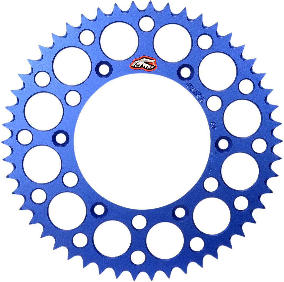 Renthal 224U-520-51GPBU Rear Sprocket, Aluminum, 51-Tooth, Blue