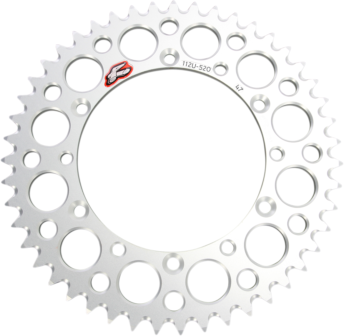 Renthal 112U-520-47GESI Rear Sprocket, 47-Tooth Aluminum, Silver
