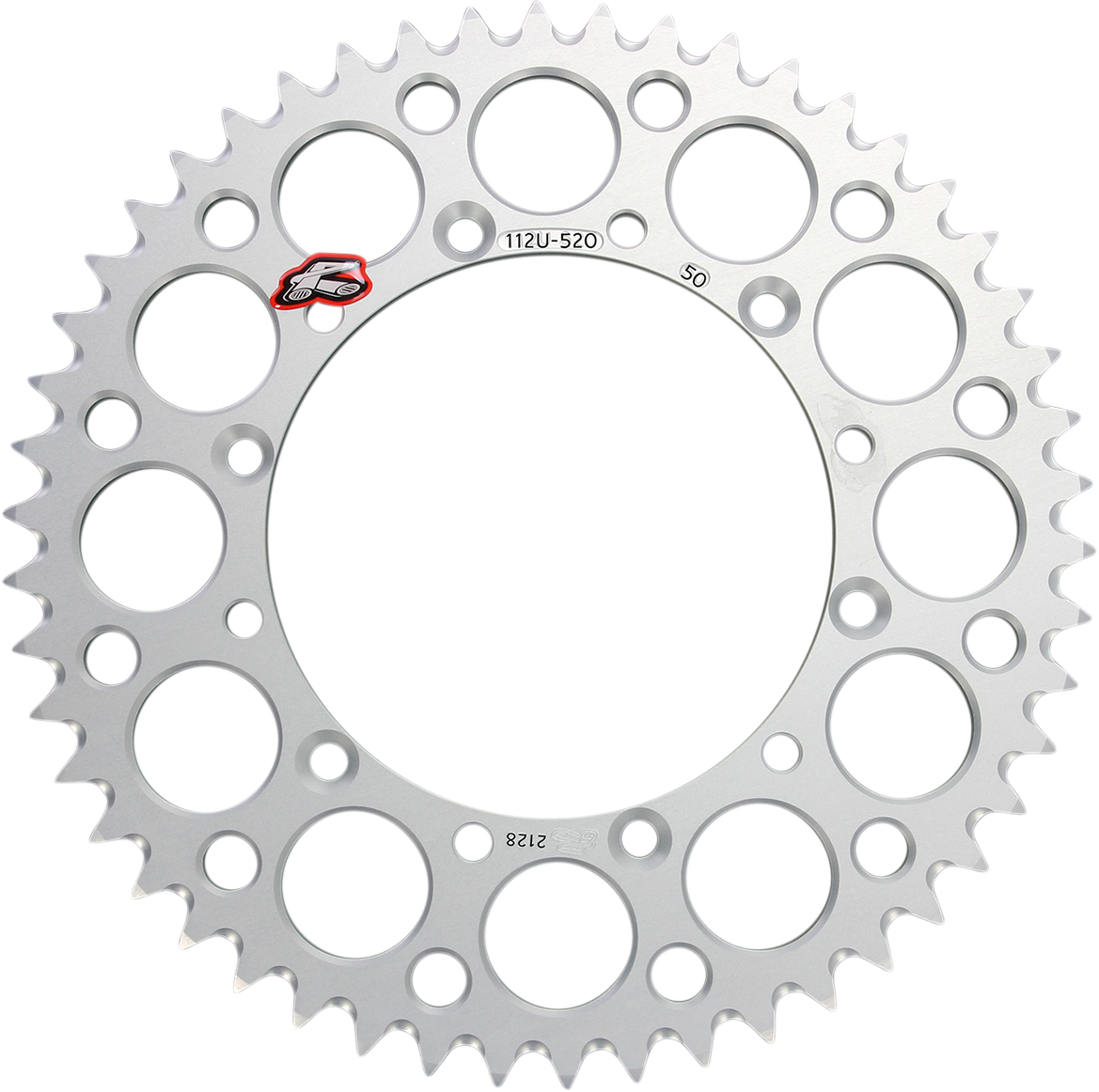 Renthal 112U-520-50GESI Rear Sprocket, Aluminum, 50-Tooth, Silver for Kawasaki and Suzuki