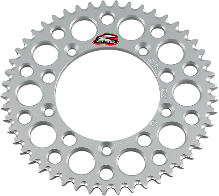 Renthal 192U-420-49GPSI Rear Sprocket, 49-Tooth Aluminum, Silver