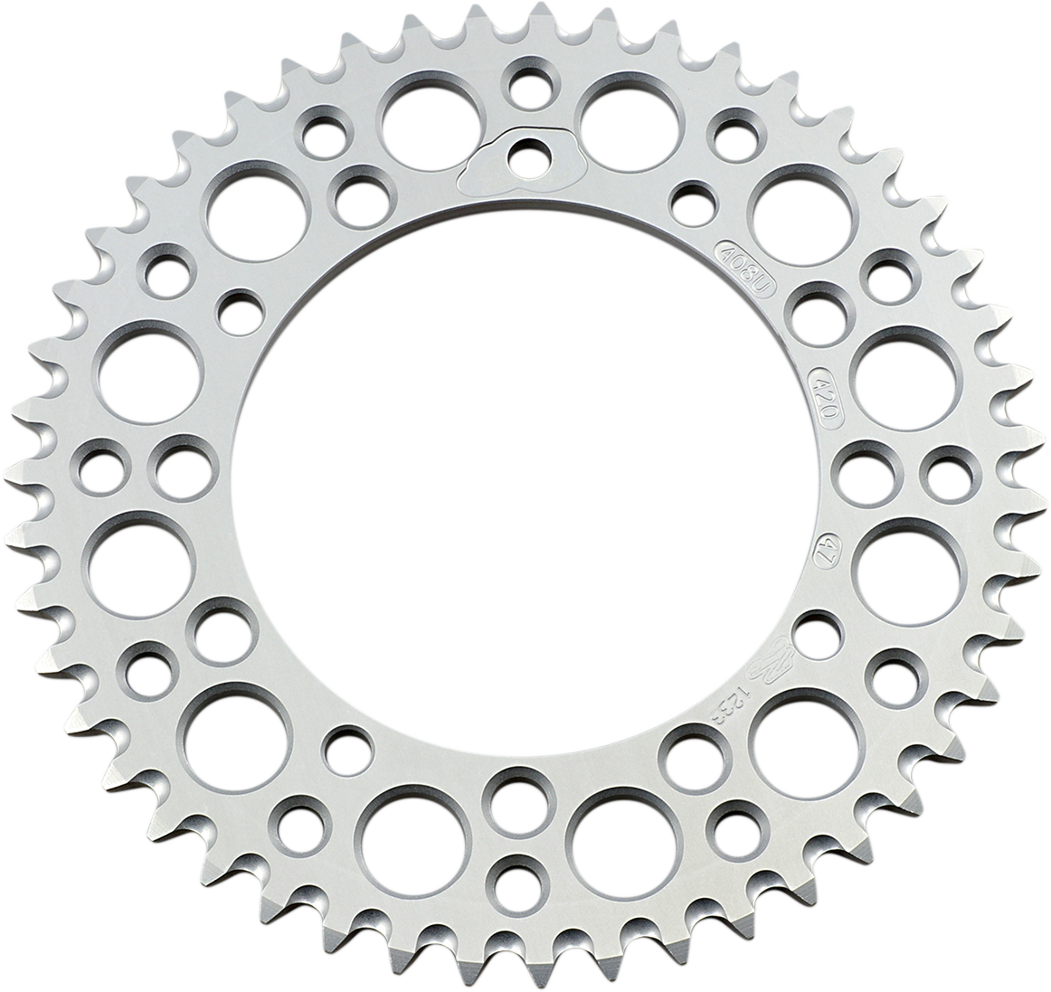 Renthal 408U-420-47GESI Rear Aluminum Sprocket, 47-Tooth, Silver