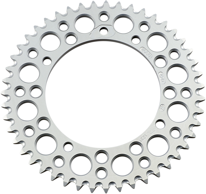 Renthal 408U-420-47GESI Rear Aluminum Sprocket, 47-Tooth, Silver