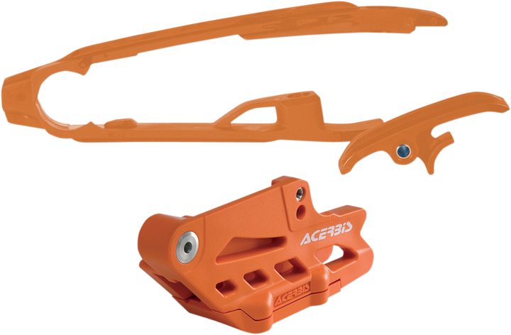 Acerbis Chain Guide and Slider Kit for KTM, Orange, Part Number 2319600036