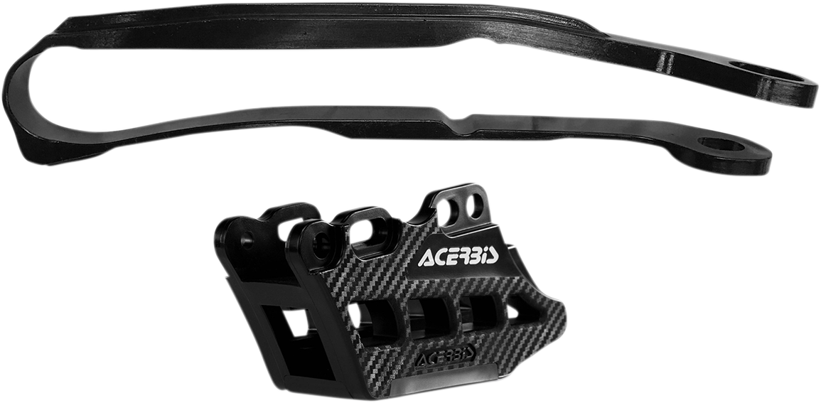 ACERBIS Chain Guide 2.0 and Slider Kit for Kawasaki KX250F/KX450F, Black, Part Number 2466040001