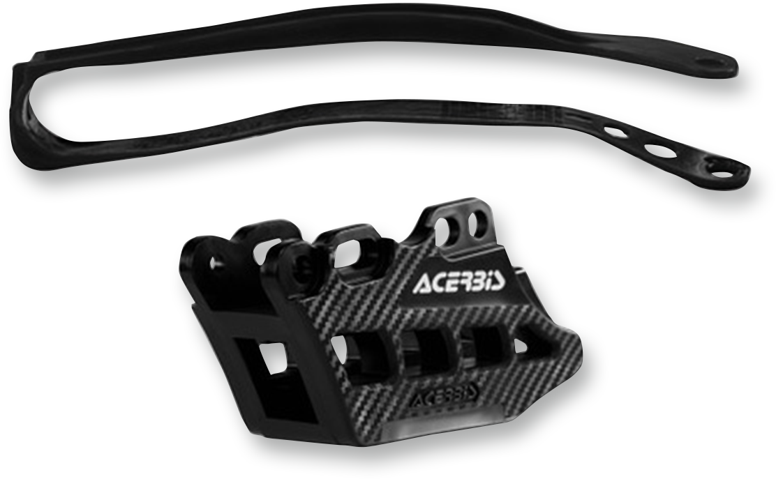 Acerbis Chain Guide 2.0 and Slider Kit with Chain Slider, Black, Yamaha 2449470001