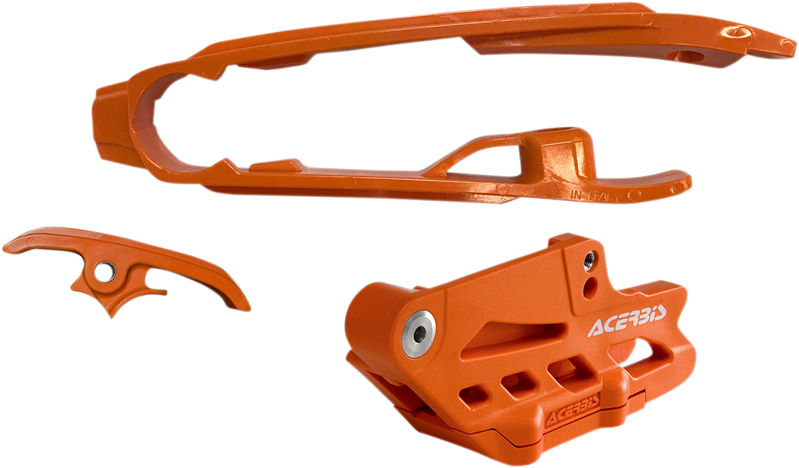 ACERBIS Chain Guide 2.0 and Slider Kit 2462630036 for Husqvarna, KTM and GasGas - Orange