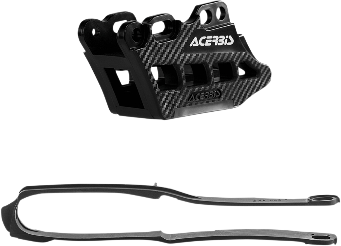 Acerbis Chain Guide and Slider Kit for Honda CRF250R, CRF450R and CRF450RX, Black, Part 2666240001