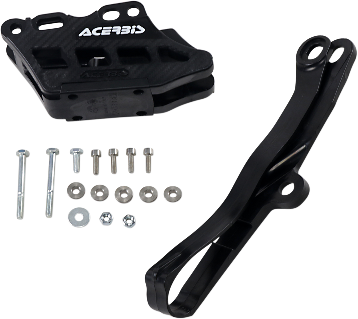 Acerbis Chain Guide 2.0 and Slider Kit with Chain Slider, Black, Kawasaki – 2734950001