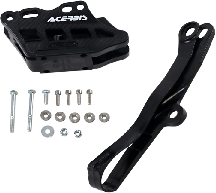 Acerbis Chain Guide 2.0 and Slider Kit with Chain Slider, Black, Kawasaki – 2734950001