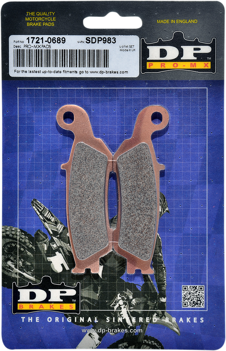 DP Brakes Pro MX Sintered Brake Pads SDP983
