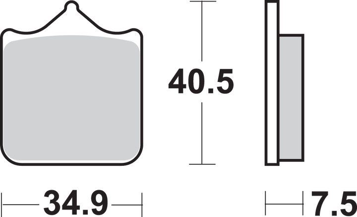 SBS 762HS HS Motorcycle Brake Pads for KTM and Husqvarna