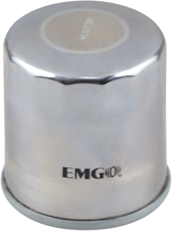 EMGO Micro-Tech Oil Filter - Chrome 10-82222