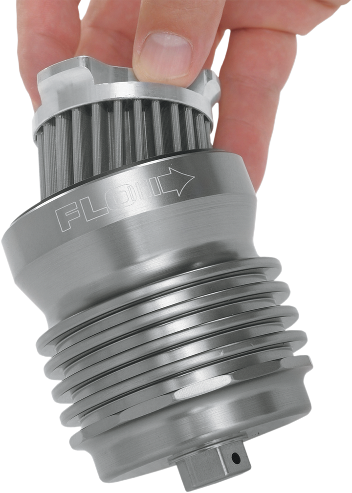 PC RACING Flo® "Spin-on" Oil Filter - Gunmetal Gray PCS1
