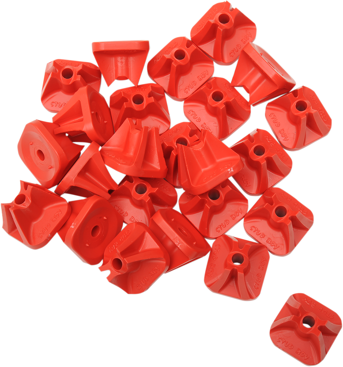 STUD BOY Pro Series Backing Plates - Single - Red - 24 Pack 2513-P1-RED