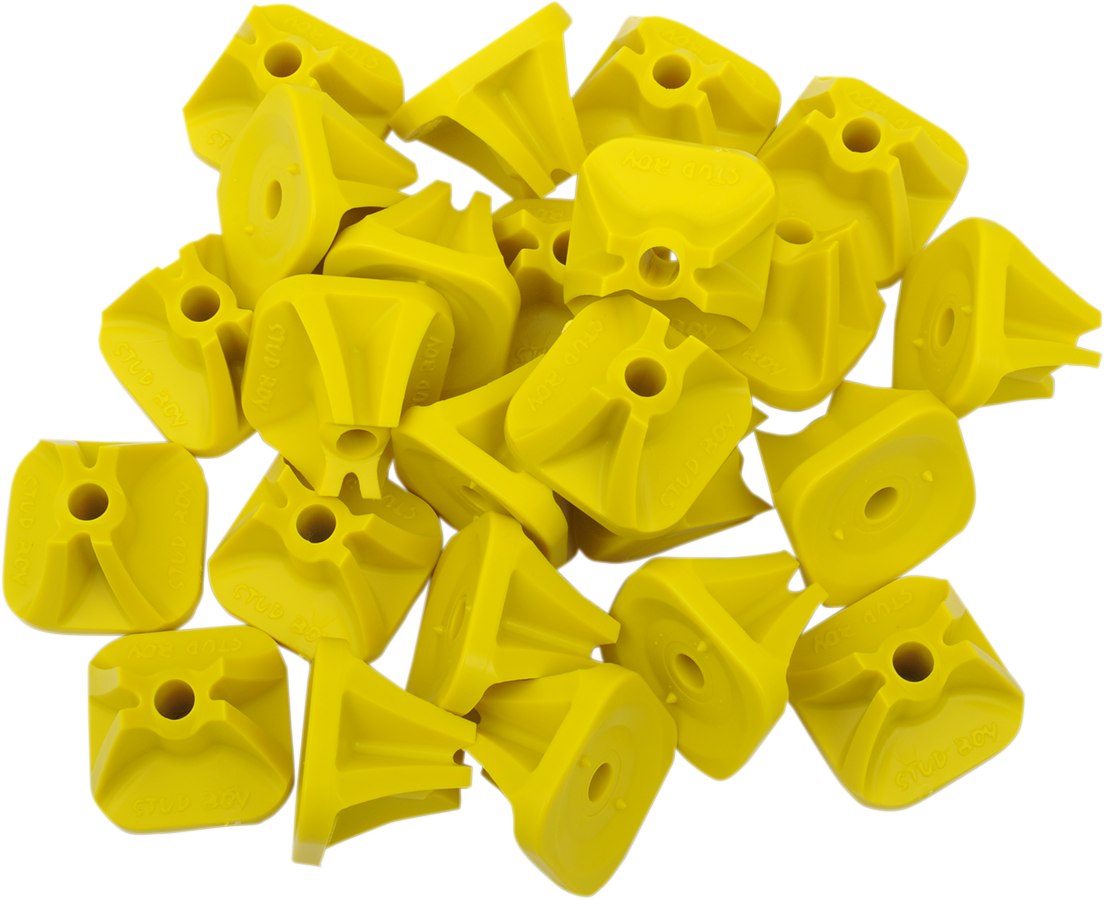 STUD BOY Pro Series Backing Plates - Single - Hi-viz Yellow - 24 Pack 2513-P1-HVY